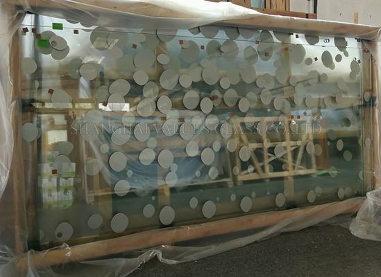 άκρη Grinded γυαλιού 19mm υπαίθρια μετριασμένη τοποθετημένη σε στρώματα τυπωμένη