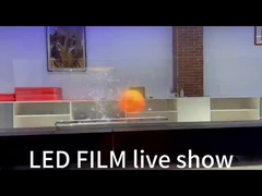 Ελαστική διαφανής οθόνη οθόνης με κρύσταλλο φινίλ LED